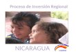 Proceso de Inversión Regional CODENI NICARAGUA. Espacios de actuaciónAcciones a realizar Grupo de referencia nacional y regional Conformar grupo de referencia