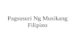 Pagsusuri Ng Musikang Filipino