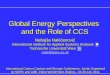 International Conference on CCS: Session 3.4 - Mr. Nakicenovic Nebojsa