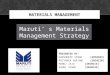 Maruti Materials Management Strategy