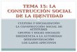 - CULTURA Y SOCIALIZACIÓN - LA CONSTRUCCIÓN SOCIAL DE ACTITUDES - GRUPOS Y ROLES SOCIALES - OBEDIENCIA A LA AUTORIDAD - DESINDIVIDUACIÓN - LOS LAZOS AFECTIVOS
