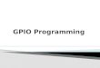 GPIO Programming