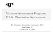 Museum Assessment Program: Public Dimension Assessment BC Museums Association Conference 2002 Rend Lake, IL October 16-18, 2002