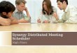 Synergy Distributed Meeting Scheduler High Fliers