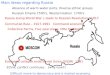Main Ideas regarding Russia Absence of warm water ports, Diverse ethnic groups Russian Empire 1500s, Westernization 1700s Russia losing World War I, leads