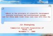Jin Zhuanglong Commercial Aircraft Corporation of China, Ltd November 3, 2008 Adhere to the principle of scientific development Adhere to the principle