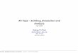 AR 4322 – Building Simulation and Analysis – Lecture 4 – Trends in Simulation AR 4322 – Building Simulation and Analysis Fall 2009 Huang Yi Chun akihyc@nus.edu.sg