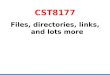 CST8177 Files, directories, links, and lots more