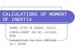 Calculation of Moment of Inertia