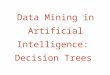 Data Mining in Artificial Intelligence: Decision Trees