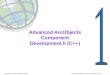 Advanced ArcObjects Component Development II (C++) Copyright © 2002 ESRI. All rights reserved. Advanced ArcObjects Component Development II (C++)