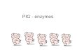 PIG - enzymes. What are enzymes? [3] 3 of the following: Biological catalysts Globular proteins Increase the rate of (chemical) reaction Complimentary