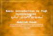 Basic introduction to fiqh terminologies تعريفات ومصطلحات فقهية Abdullah Hasan An introductory lecture delivered to the students of European Academy of