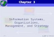 Essentials of Management Information Systems, 6e Chapter 3 Information Systems, Organizations, Management, and Strategy 3.1 © 2005 by Prentice Hall Information