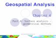 Www.spatialanalysisonline.com Chapter 6 Part A: Surface analysis – geometrical methods