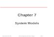 ©Ian Sommerville 2000 Software Engineering, 6th edition. Chapter 7 Slide 1 Chapter 7 System Models