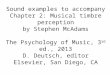 Sound examples to accompany Chapter 2: Musical timbre perception by Stephen McAdams The Psychology of Music, 3 rd ed., 2013 D. Deutsch, editor Elsevier,