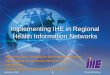 September, 2005What IHE Delivers 1 Implementing IHE in Regional Health Information Networks IHE Europe 2006 - Changing the Way Healthcare Connects IHE