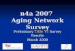 N4a 2007 Aging Network Survey Preliminary Title VI Survey Results March 2008