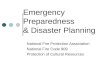 Emergency Preparedness & Disaster Planning National Fire Protection Association National Fire Code 909 Protection of Cultural Resources
