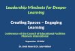 Leadership Mindsets for Deeper Learning Creating Spaces – Engaging Learning Conference of the Council of Educational Facilities Planners International