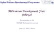 Millennium Development Goals (MDGs) Presentation to the MDGR Technical Committee June 12, 2002- Beirut