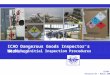 ICAO Dangerous Goods Inspectors Workshop GM 05 - Initial Inspection Procedures Slide 1 Revision 05 – March 2008