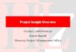 Project Insight Overview October 2008 Webinar David Hamill Director, Project Management Office