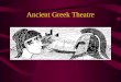 Ancient Greek Theatre Background The Golden Age of Greece No empire/ city-states Between Persian and Peloponnesian Wars Prosperity and advancements in