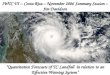IWTC VI – Costa Rica – November 2006 Summary Session – Jim Davidson Quantitative Forecasts of TC Landfall in relation to an Effective Warning System