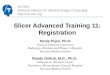 NA-MIC National Alliance for Medical Image Computing  Slicer Advanced Training 11: Registration Sonia Pujol, Ph.D. Surgical Planning Laboratory