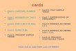 cards Card 1: CARDINAL NUMBERSCard 1: CARDINAL NUMBERS Card 2: MEMBERS OF THE FAMILYCard 2: MEMBERS OF THE FAMILY Card 3: PARTS OF THE BODYCard 3: PARTS