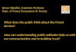 Bruce Shindler, Emeritus Professor Dept. of Forest Ecosystems & Society What does the public think about the Forest Service? How can understanding public