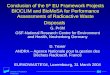 Institute of Radiation Protection Conclusion of the 5 th EU Framework Projects BIOCLIM and BioMoSA for Performance Assessments of Radioactive Waste Disposals