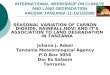 SEASONAL VARIATION OF CARBON DIOXIDE, RAINFALL,NDVI AND ITS ASSOCIATION TO LAND DEGRADATION IN TANZANIA Juliana J. Adosi Tanzania Meteorological Agency
