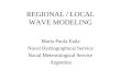REGIONAL / LOCAL WAVE MODELING María Paula Etala Naval Hydrographical Service Naval Meteorological Service Argentina