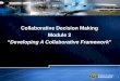 Federal Aviation Administration 1 Collaborative Decision Making Module 2 Developing A Collaborative Framework