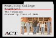 ® The Tennessee Graduating Class of 2006 Measuring College Readiness