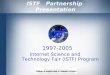ISTF Partnership Presentation 1997-2005 Internet Science and Technology Fair (ISTF) Program