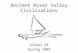 Ancient River Valley Civilizations Global 2R Spring 2009