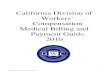 California Divison of Worker Compensation and Medical Billing & Payment Guide