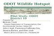 ODOT Wildlife Hotspot Study Pilot Study: ODOT District 10 Prepared by: Melinda Trask Oregon Department of Transportation, Geo- Environmental Section, Salem