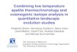 Combining low temperature apatite thermochronology and cosmogenic isotope analysis in quantitative landscape evolution studies Roderick Brown, Hermione