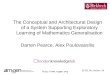 Http:// The Conceptual and Architectural Design of a System Supporting Exploratory Learning of Mathematics Generalisation Darren Pearce, Alex