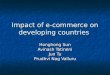 Impact of e-commerce on developing countries Honghong Sun Avinash Tatineni Jun Tu Prudhvi Nag Valluru
