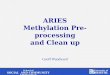 School of SOCIAL AND COMMUNITY MEDICINE University of BRISTOL ARIES Methylation Pre-processing and Clean up Geoff Woodward