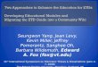 Seungwon Yang, Jean Levy, Kevin Miller, Jeffrey Pomerantz, Sanghee Oh, Barbara Wildemuth, Edward A. Fox (fox@vt.edu) 11 th International Symposium on Electronic