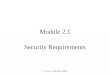 © Crown Copyright (2000) Module 2.1 Security Requirements