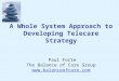 A Whole System Approach to Developing Telecare Strategy Paul Forte The Balance of Care Group 
