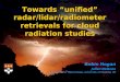Robin Hogan Julien Delanoe Department of Meteorology, University of Reading, UK Towards unified radar/lidar/radiometer retrievals for cloud radiation studies